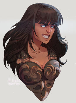 Flat Colours Portrait